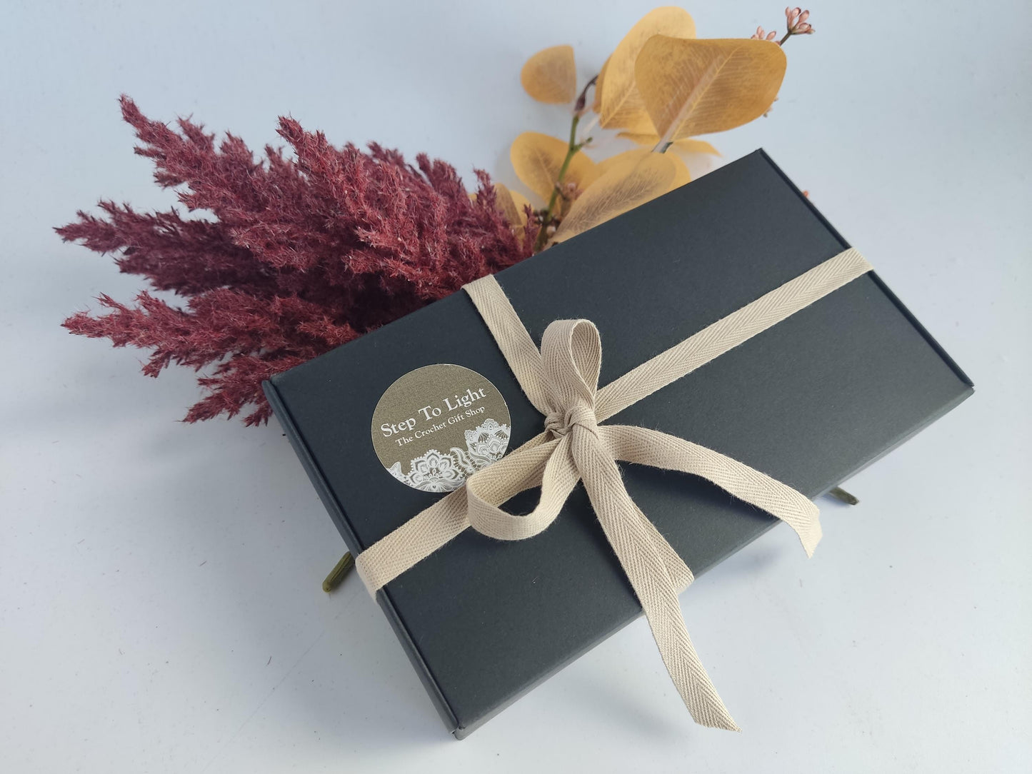 Multiway Crochet Statement Necklace: Curved Necklace ,Chunky Rings, Adjustable Length