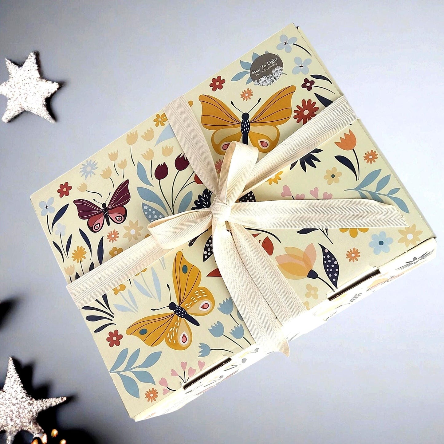 Chunky Crochet Scarf with Fringes - Gray Pink Purple Oversized Wrap Shawl