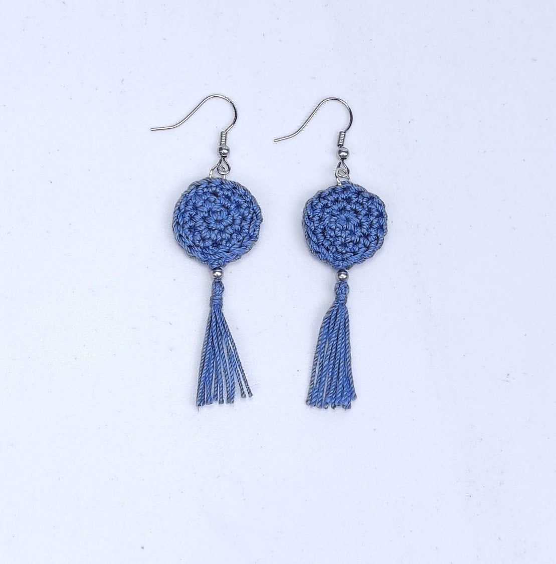 Butter Yellow Crochet Tassel Earrings: Elegant Boho Jewelry Gift - StepToLight