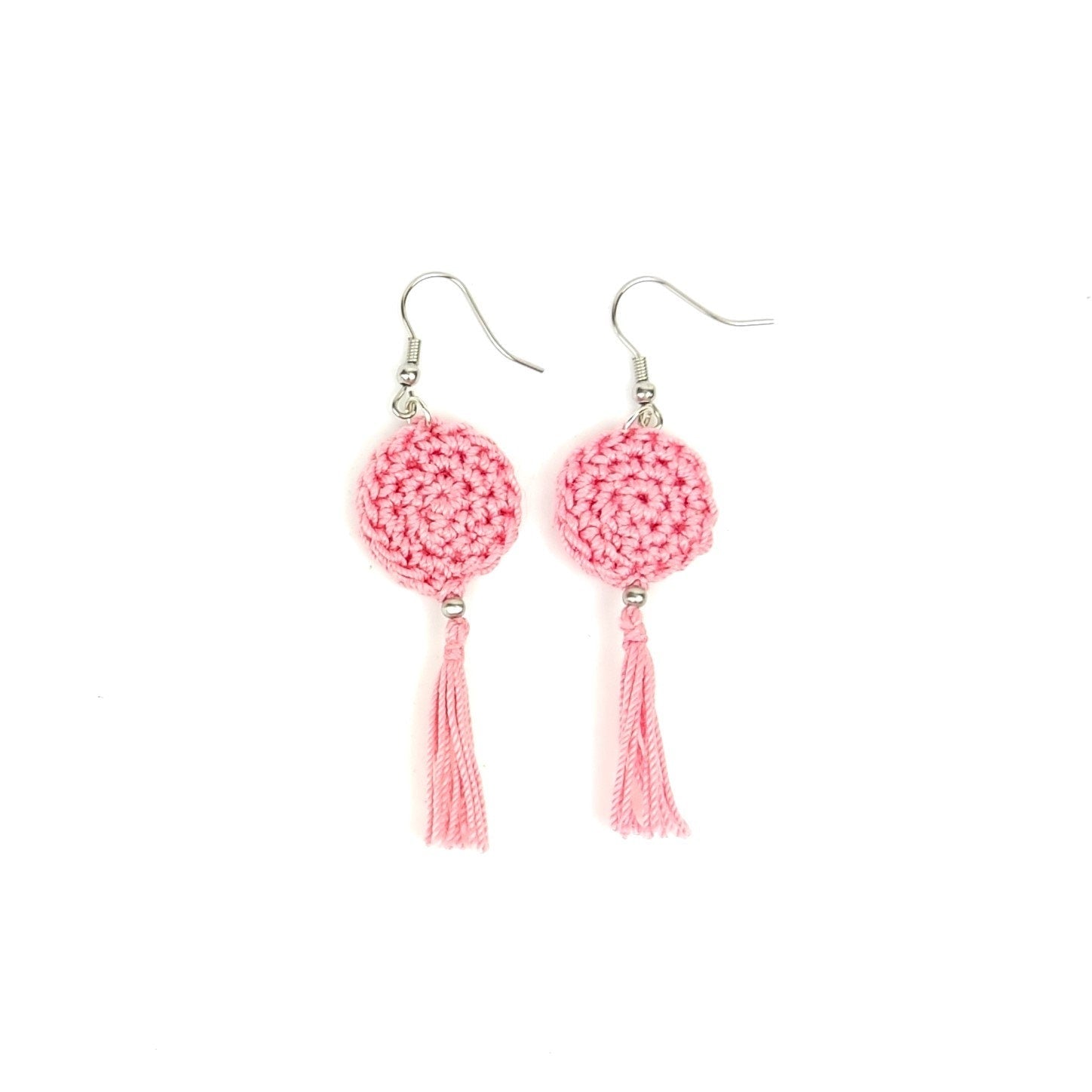 Butter Yellow Crochet Tassel Earrings: Elegant Boho Jewelry Gift - StepToLight