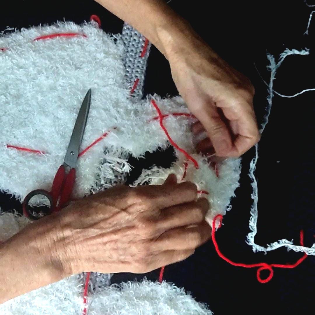 Cat Crochet Throw Blanket - Midnight Blue Moon Stars White Cats Sofa Decor - StepToLight