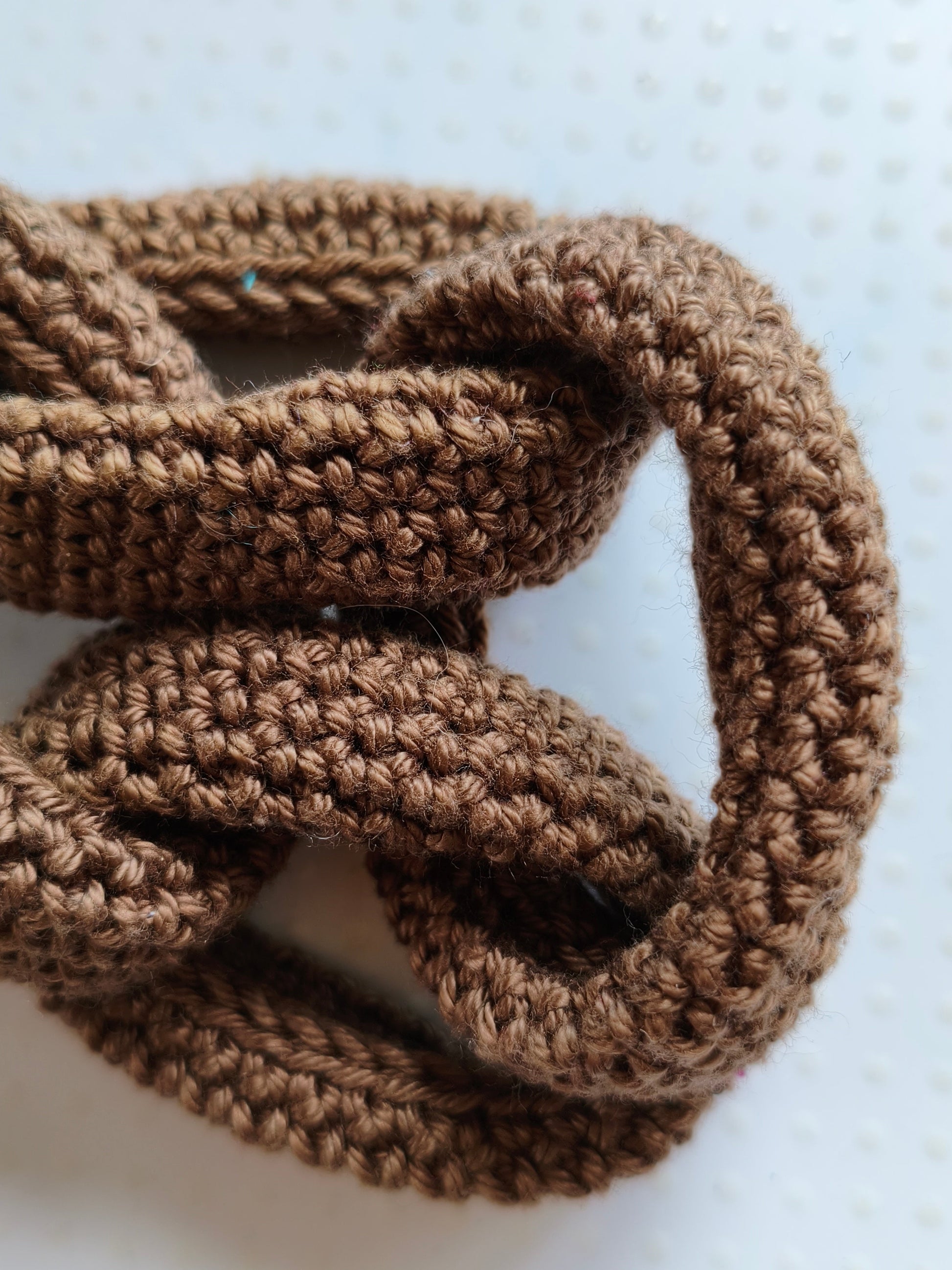 Chunky Orange Crochet Bracelet - All - Season Statement Jewelry - StepToLight