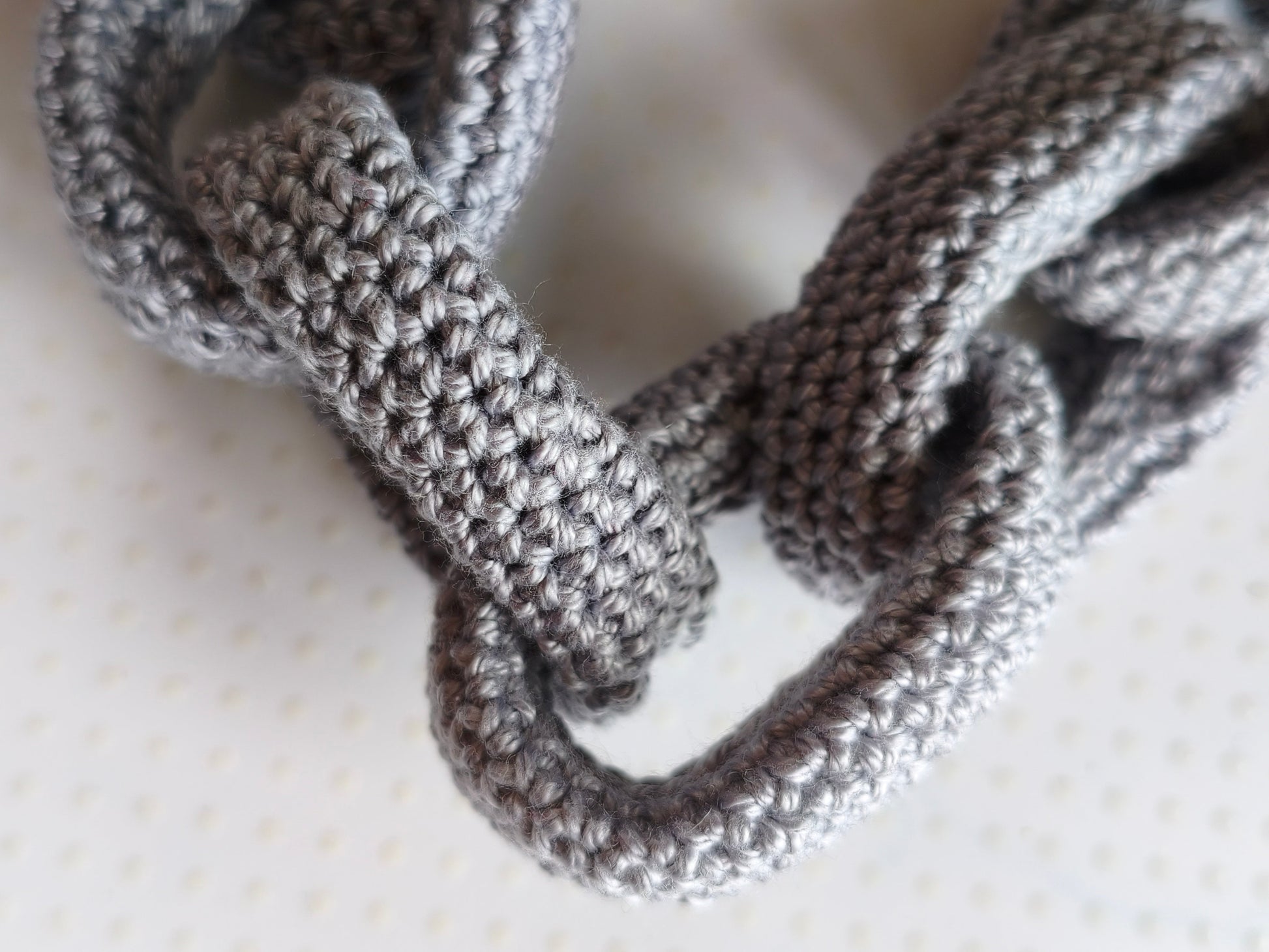 Chunky Orange Crochet Bracelet - All - Season Statement Jewelry - StepToLight