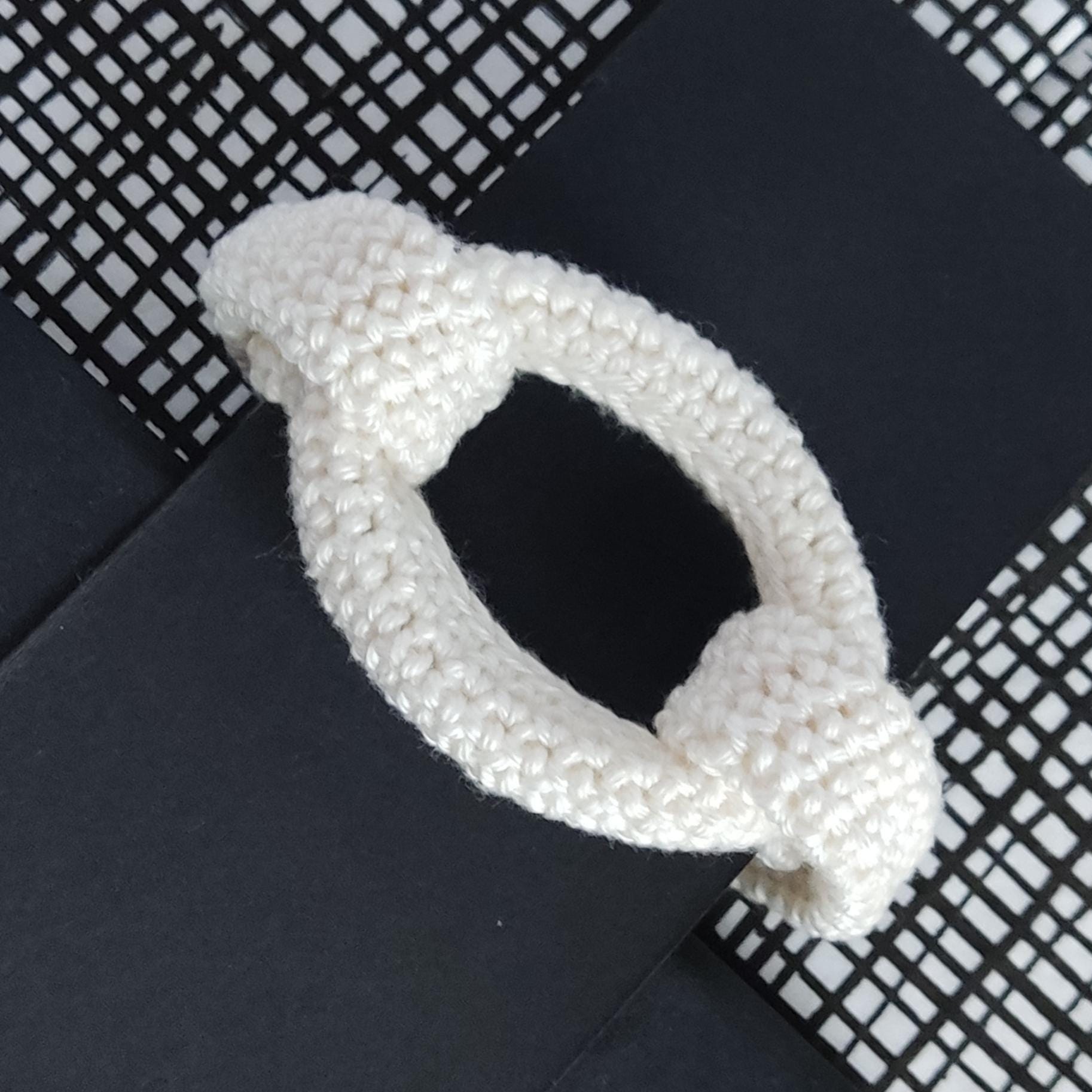 Chunky Red Crochet Bracelet - Bold Statement Jewelry | Handmade Boho Cuff - StepToLight