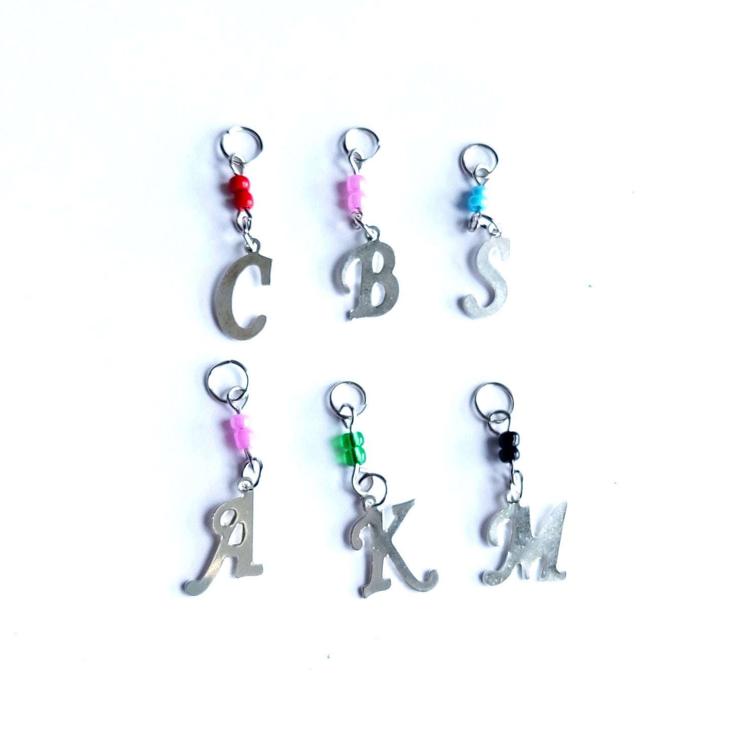 Personalized Crochet Necklace with Charm - Initial, Birthstone, or Evil Eye Boho Jewelry