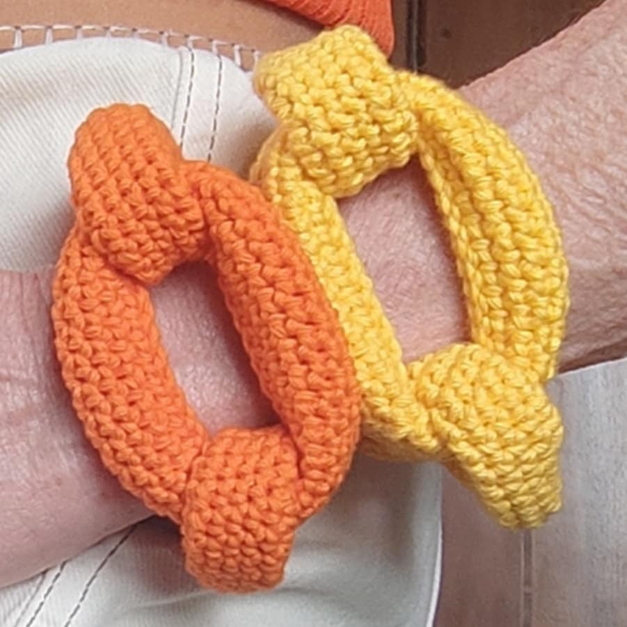 White Braided Crochet Cuff Bracelet - Chunky Cotton Statement Jewelry