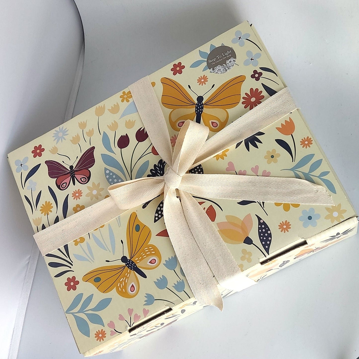 Crochet School Girl Doll: Brown Hair, Handmade Plush Toy