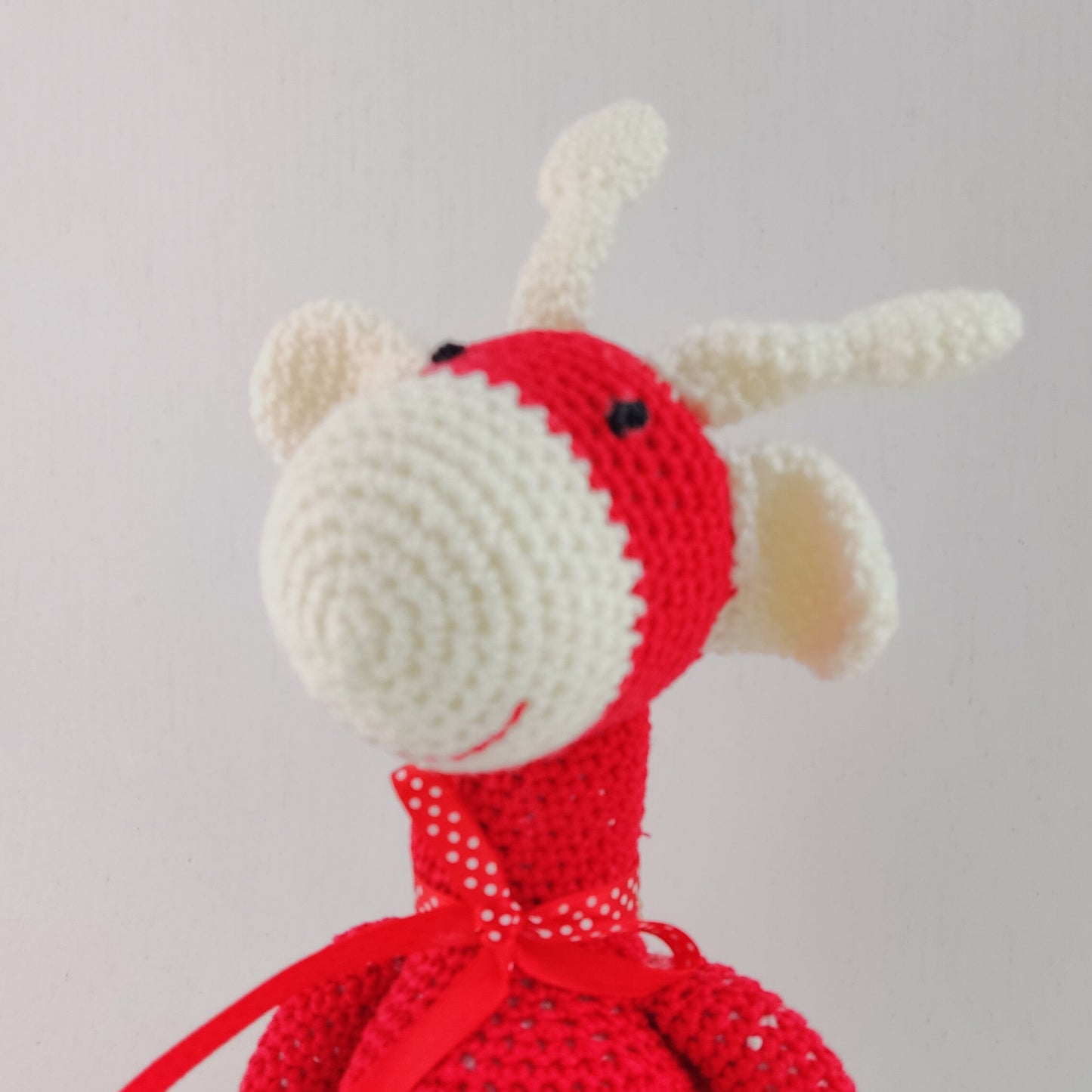 Crochet Giraffe Plush - Handmade Multicolor Stuffed Animal, Soft Toy Gift