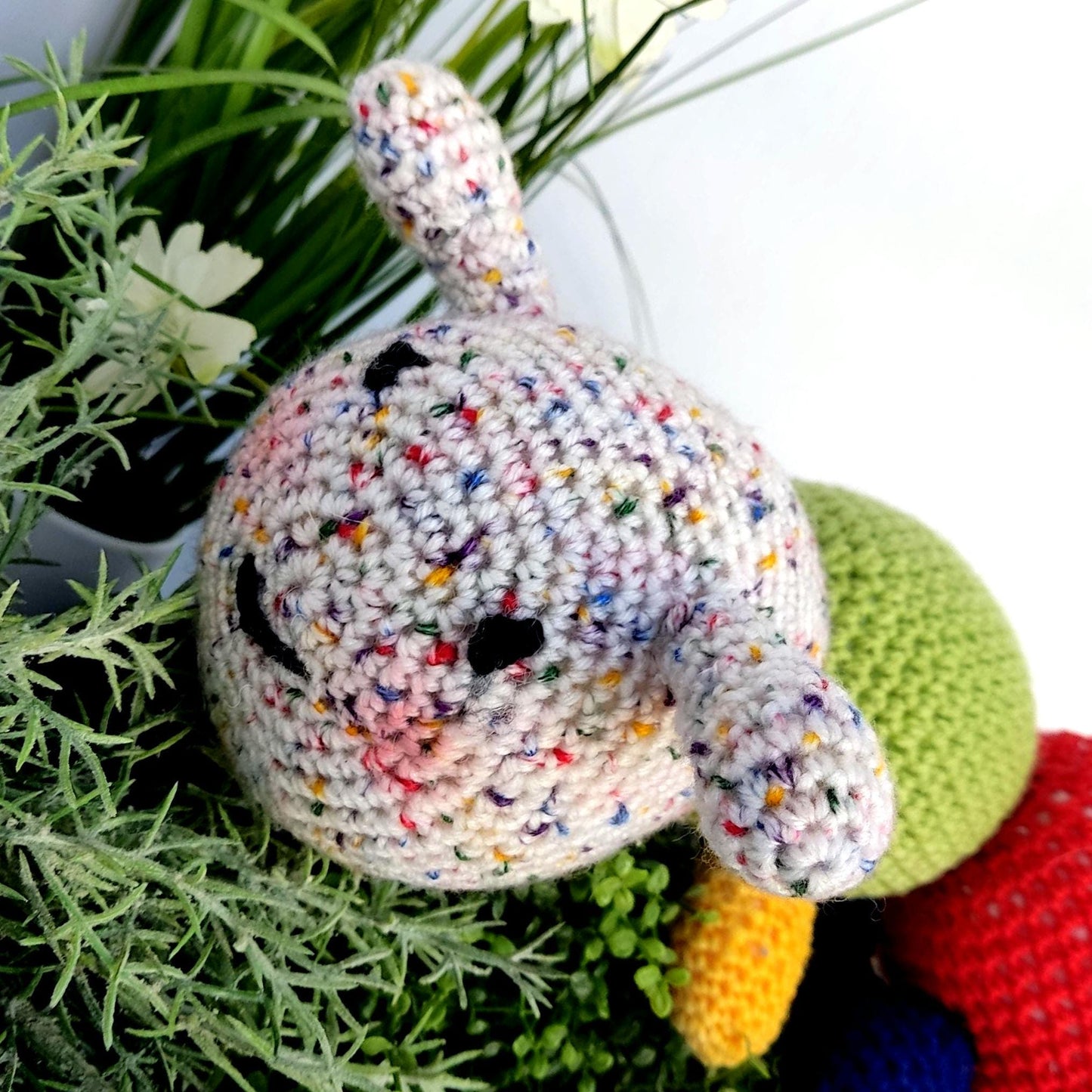 Crochet Caterpillar Plushie: Multicolored Amigurumi Toy