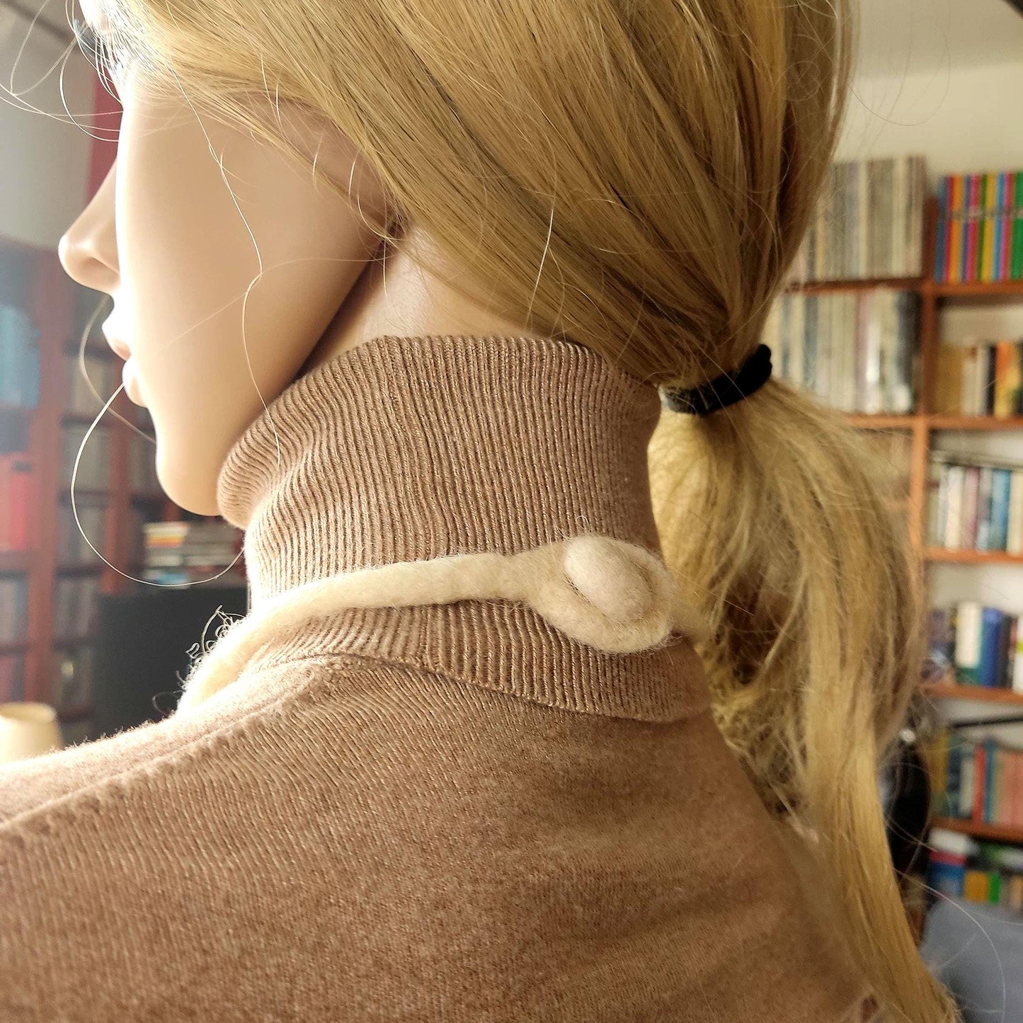 Wool Felted Pendant Necklace: Handmade Merino Art to Wear