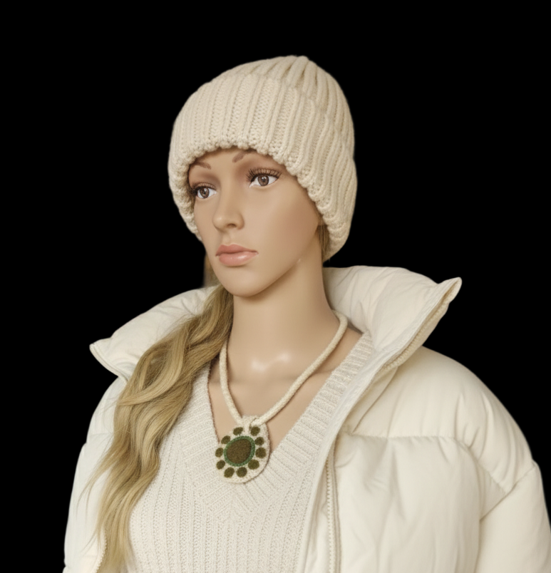 Wool Felted Pendant Necklace: Handmade Merino Art to Wear