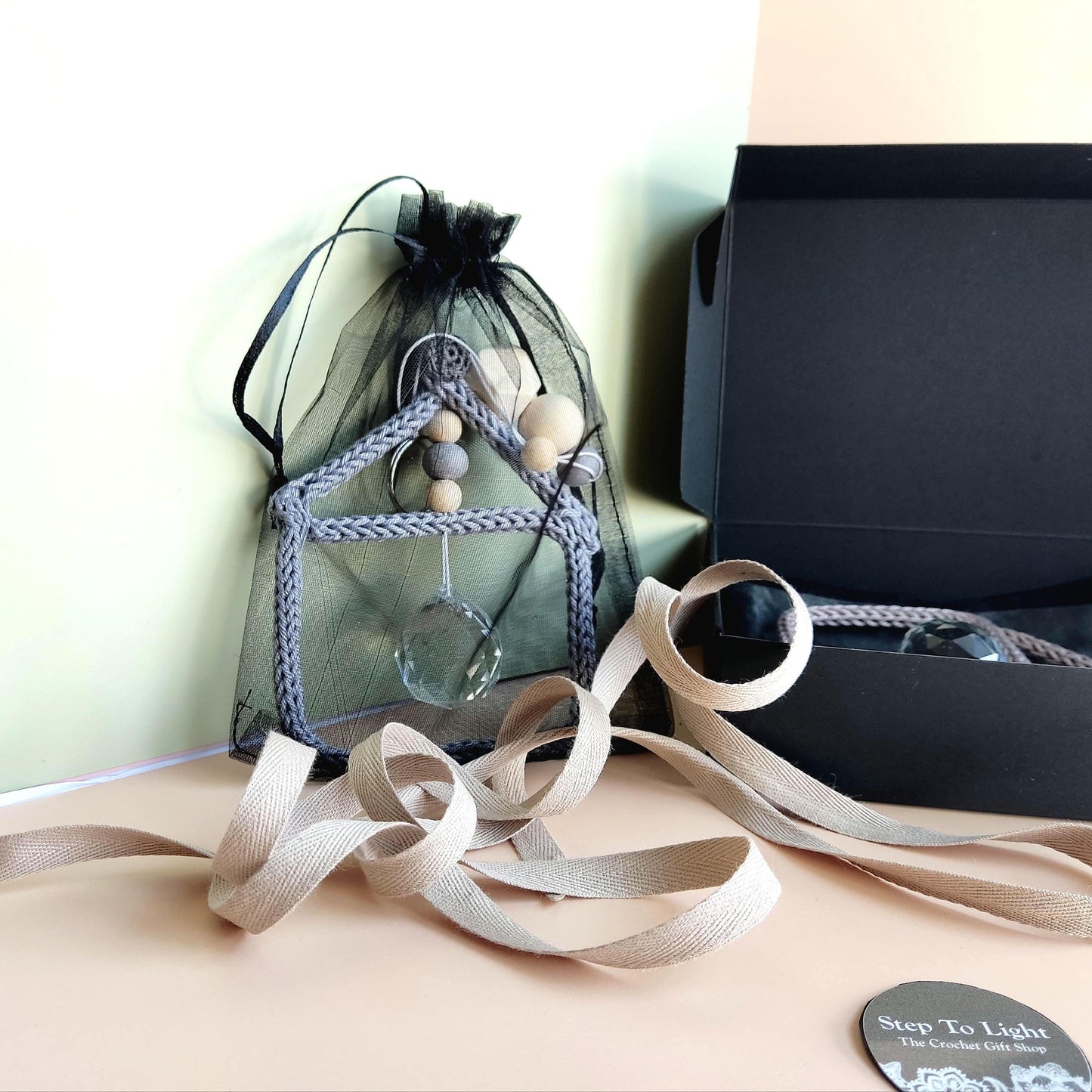 Crystal Suncatcher with House Pendant - Window Garden Decoration