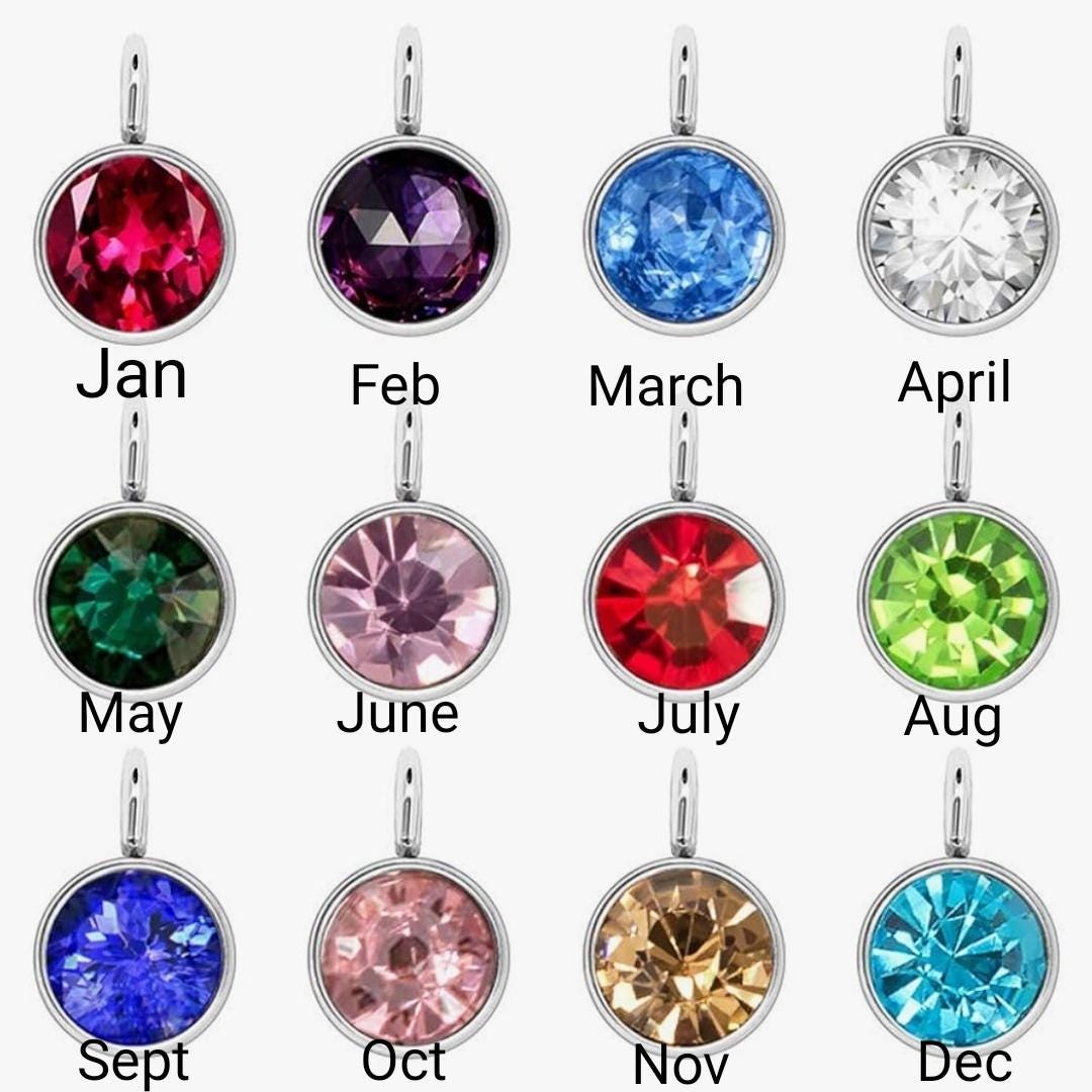 Personalized Crochet Necklace with Charm - Initial, Birthstone, or Evil Eye Boho Jewelry