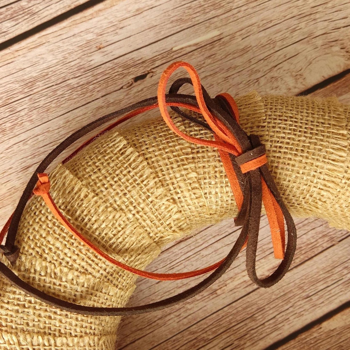 Autumn Burlap Rose Wreath: Handmade Fall Door Decor in Orange & Burgundy (20cm & 30cm)