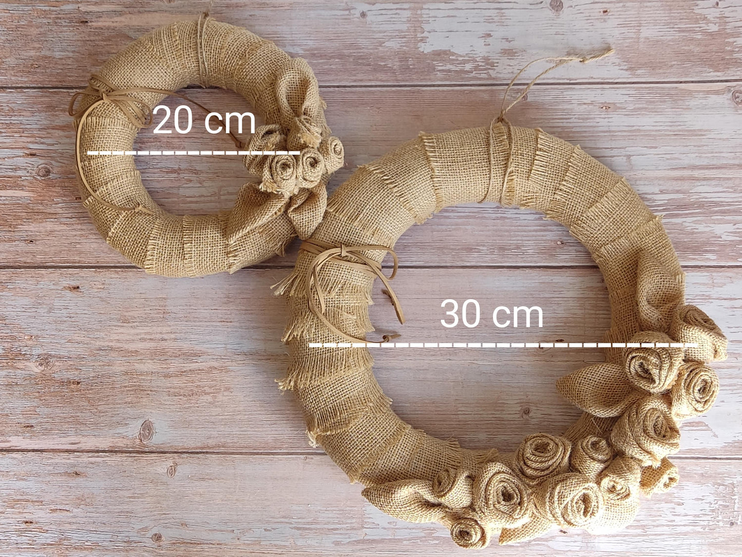 Autumn Burlap Rose Wreath: Handmade Fall Door Decor in Orange & Burgundy