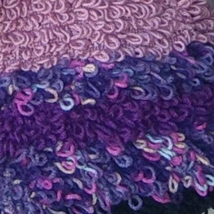 Crochet Tote Bag with Leather Handles and Two Purses