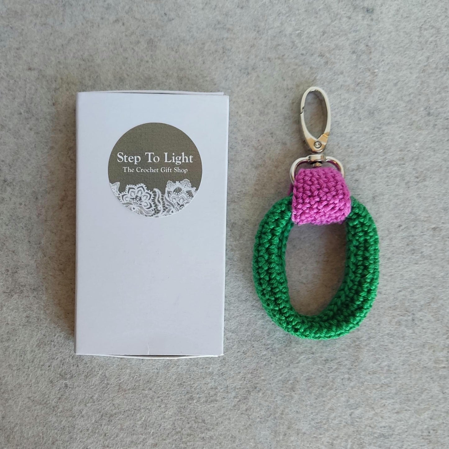 Crochet Keychain Charm - Handmade Bag Accessory, Car Key Holder, Gift for Her & Him
