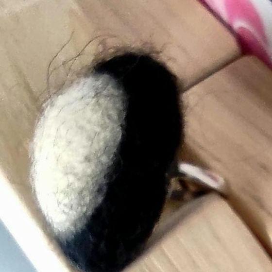 Red Marquise Felt Ring | Sculptural Statement Ring | Handmade Fiber Jewelry