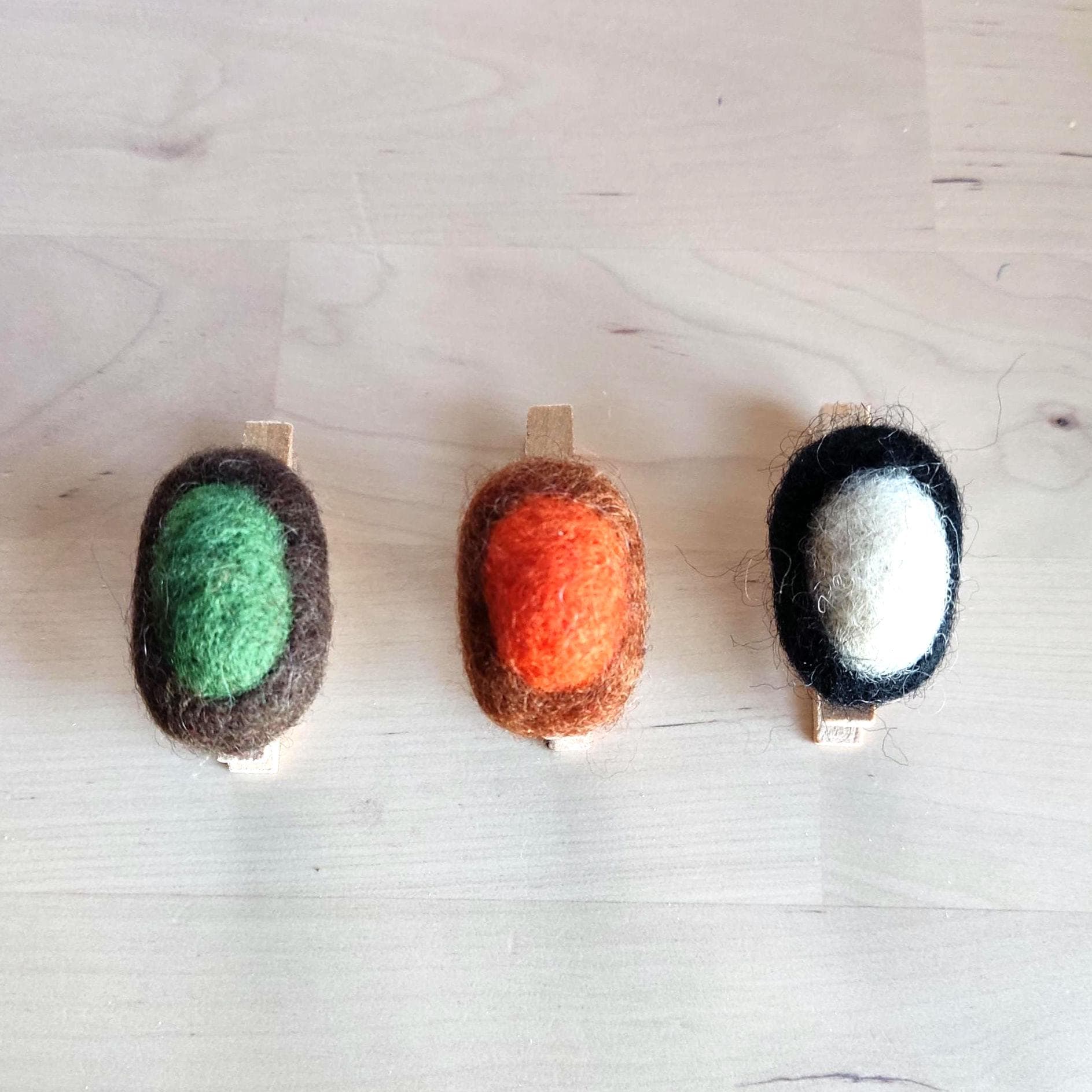 Statement Felt Ring Stack - Earthy Tones (Set of 3) - StepToLight