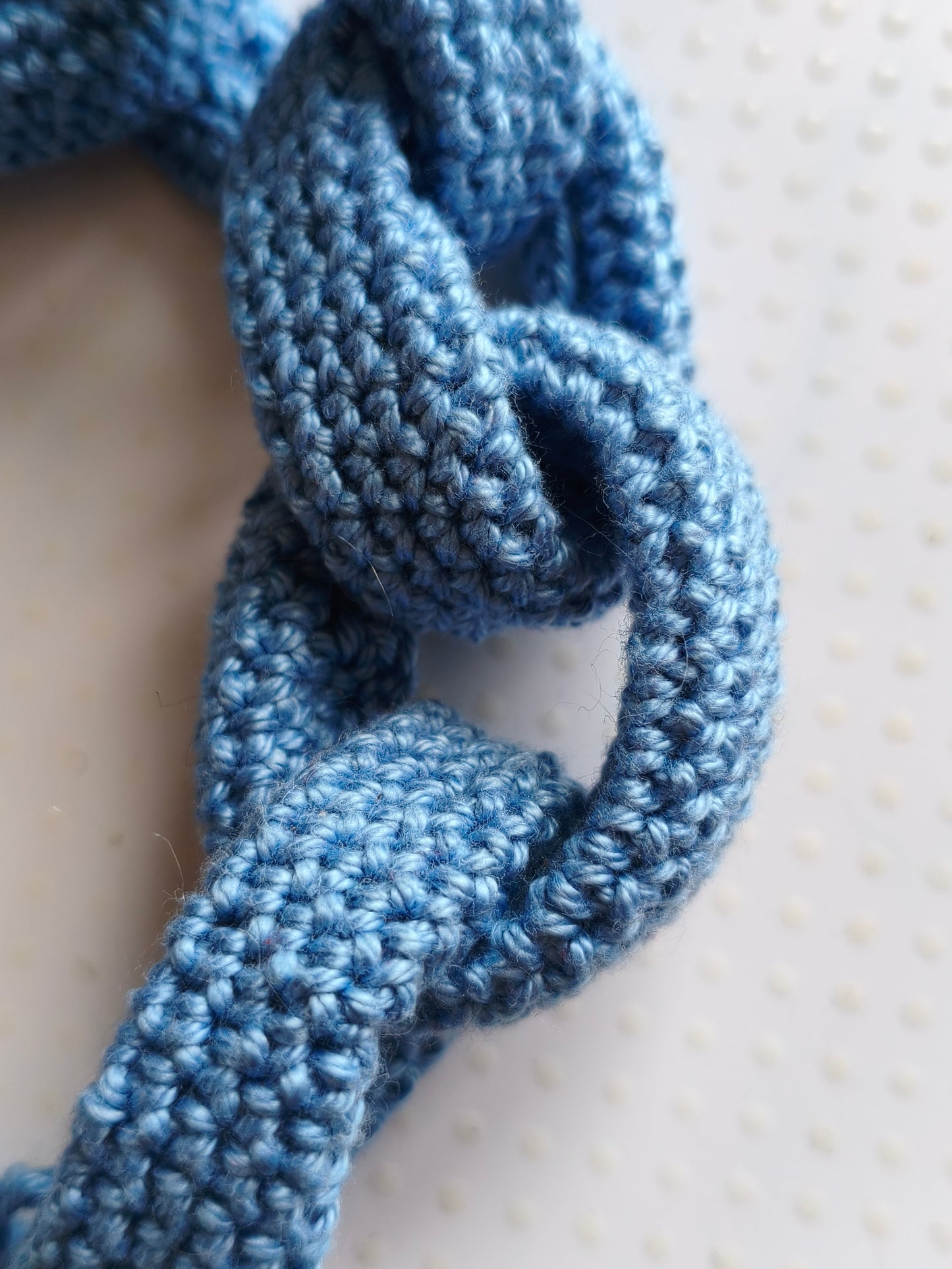 White Braided Crochet Cuff Bracelet - Chunky Cotton Statement Jewelry - StepToLight